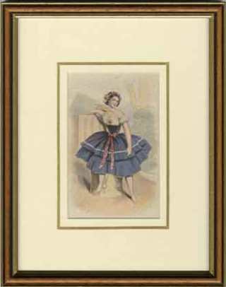 Kronheim Print of a Dancer from the New Hall Vault Sale that has been framed