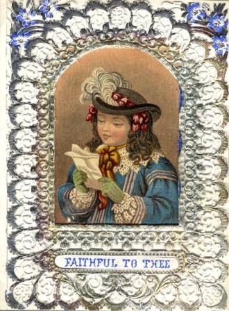 A valentine Card by Joseph Mansell including one of his Baxter Process Prints