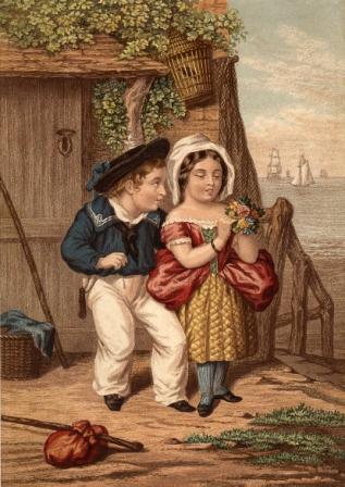 Navy Courtship by Joseph Mansell, a somewhat strange print!