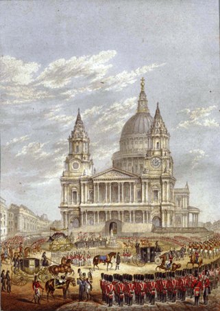 The Funeral of the Duke of Wellington by George Baxter