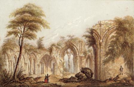 Netley Abbey by George Baxter