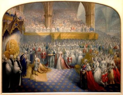 The Coronation of Queen Victoria by George Baxter